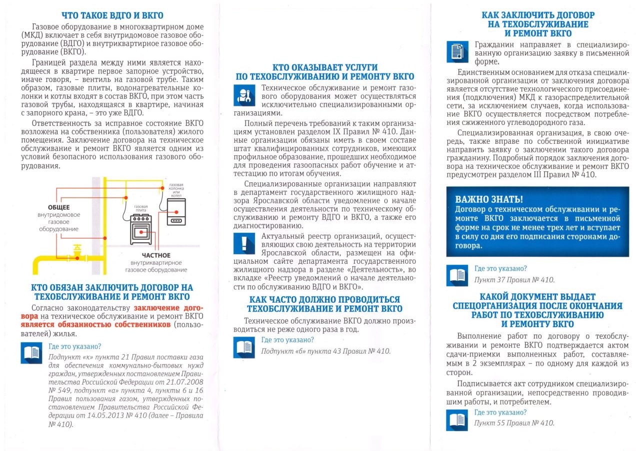 Информируем Вас о необходимости заключения договора на техническое  обслуживание внутриквартирного газового оборудования — МУП 